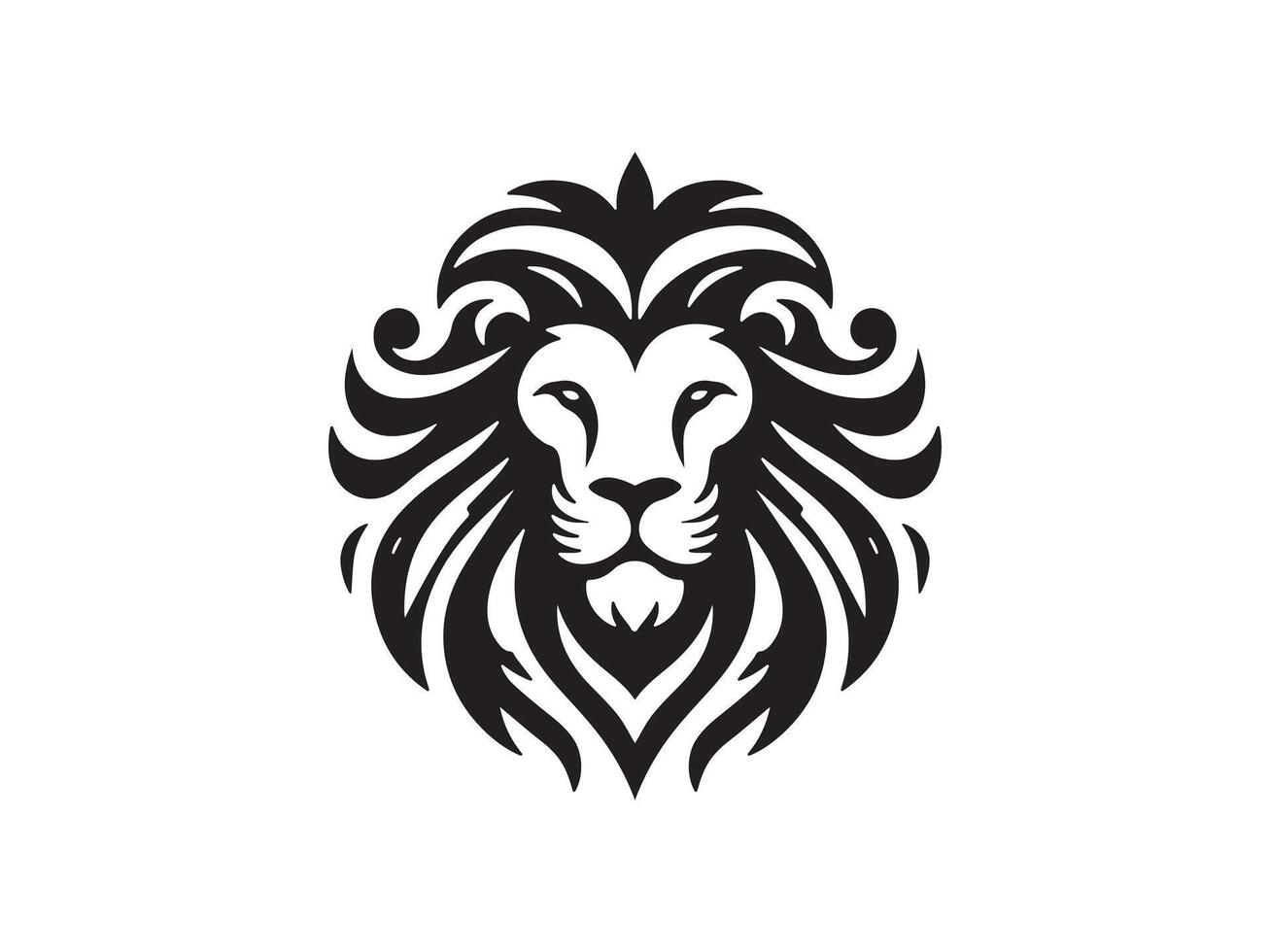 Lion logo design vector template. lion head logo design icon vector illustration