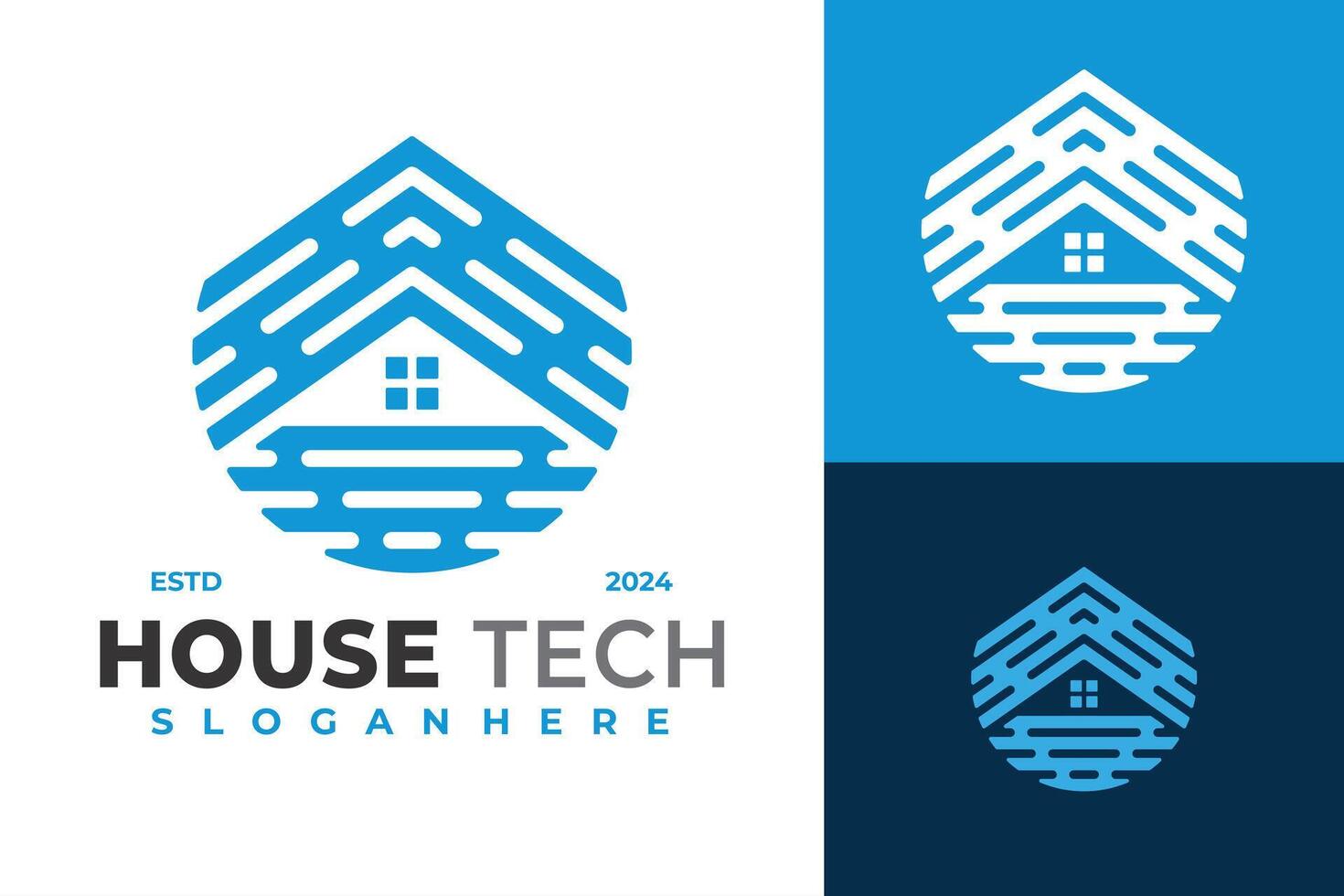 House Minimalist Logo design vector symbol icon illustration