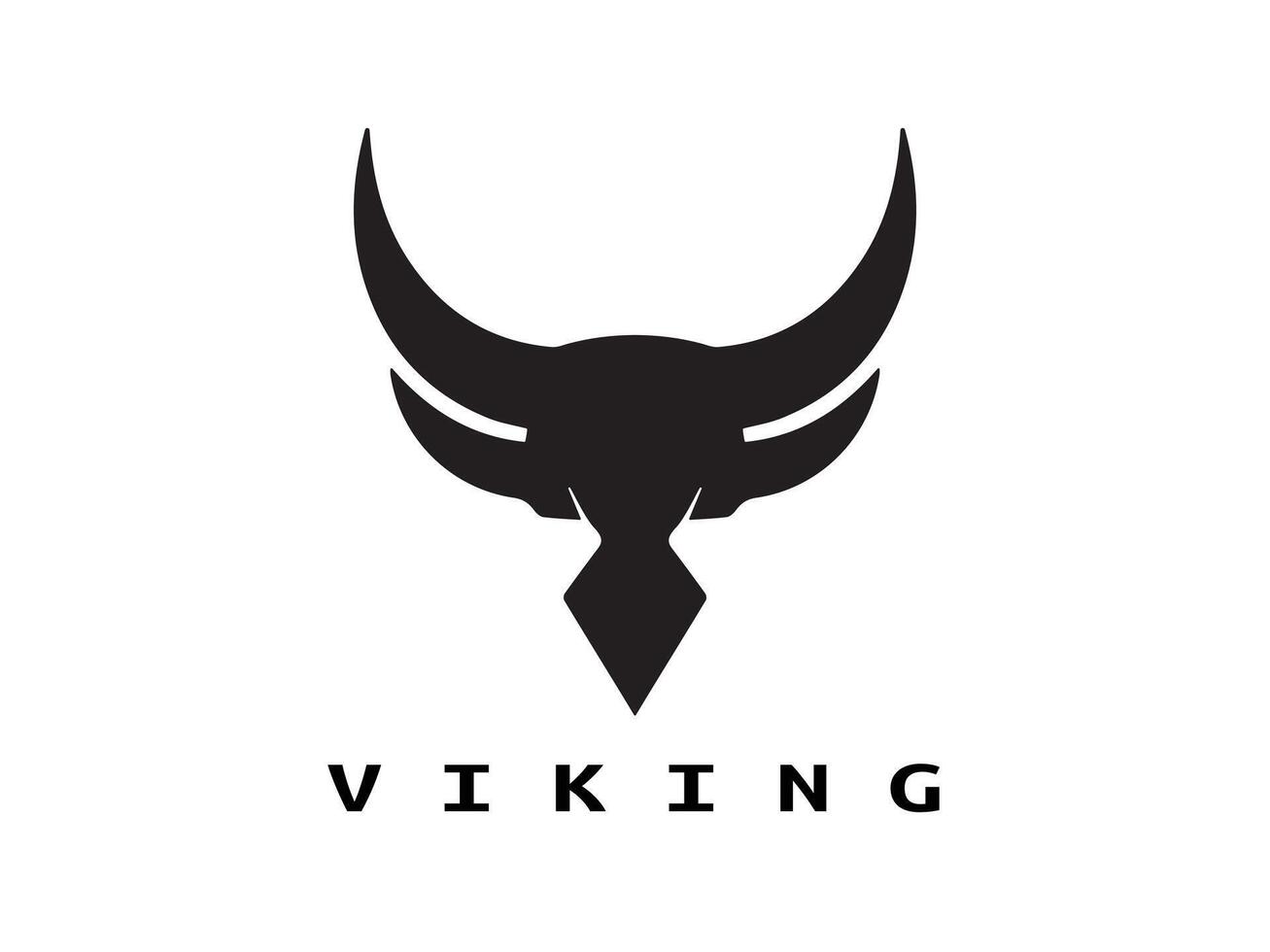 vikingo logo diseño icono símbolo vector ilustración.