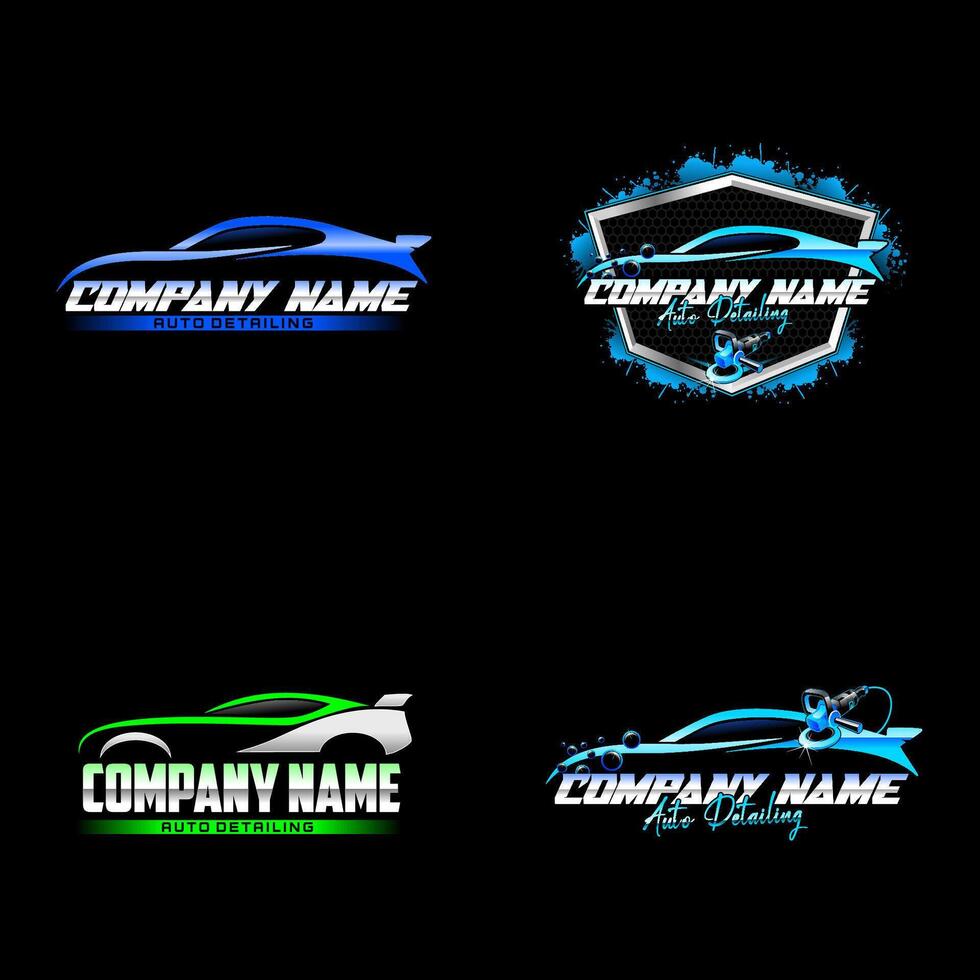 Car logo design templates, auto mobile logos vector