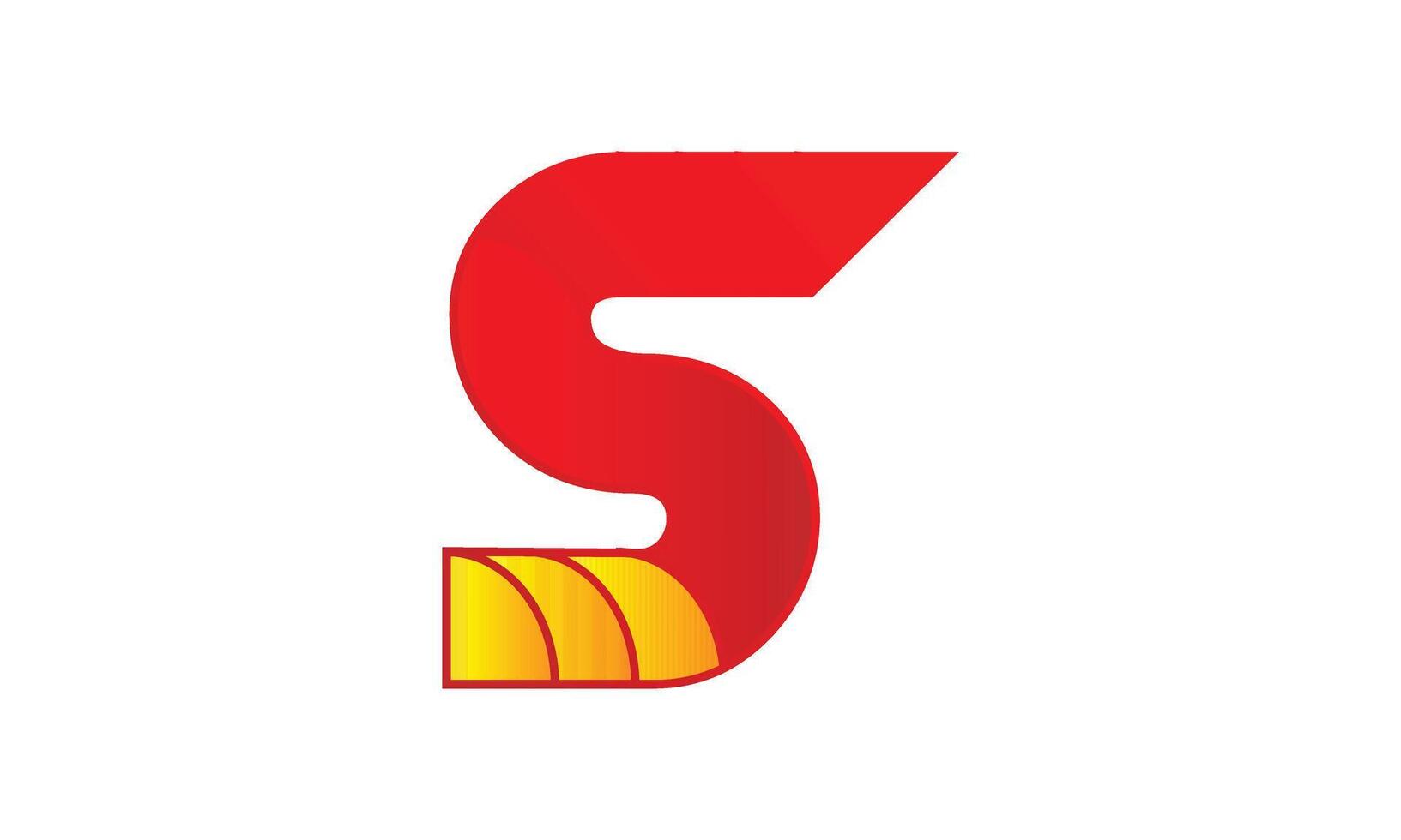 símbolo logo letra s vector