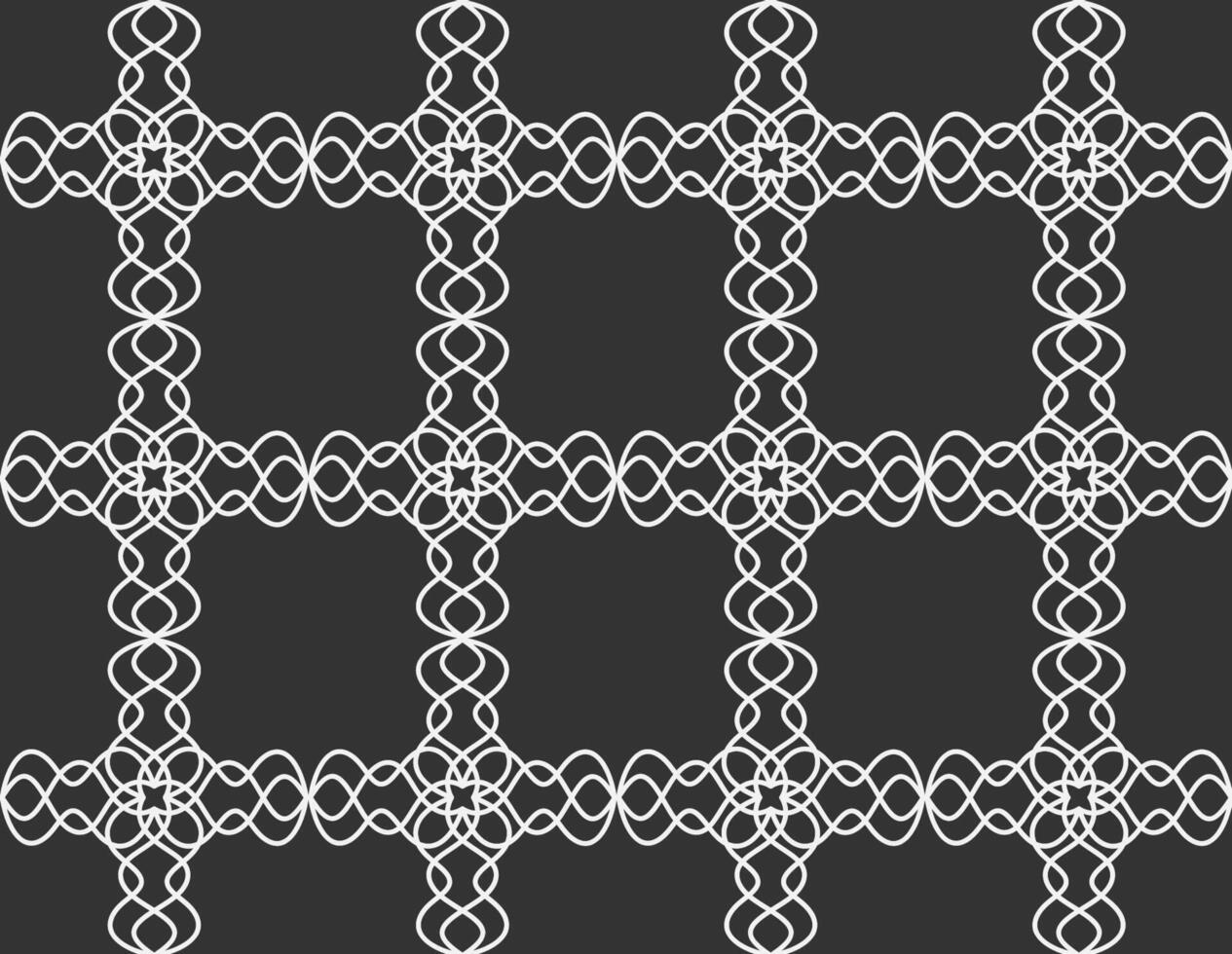 Seamless original abstract pattern on gray background for fabric or wallpaper vector