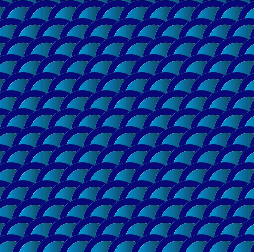 Vector abstract pattern in the form of fish scales on a blue background