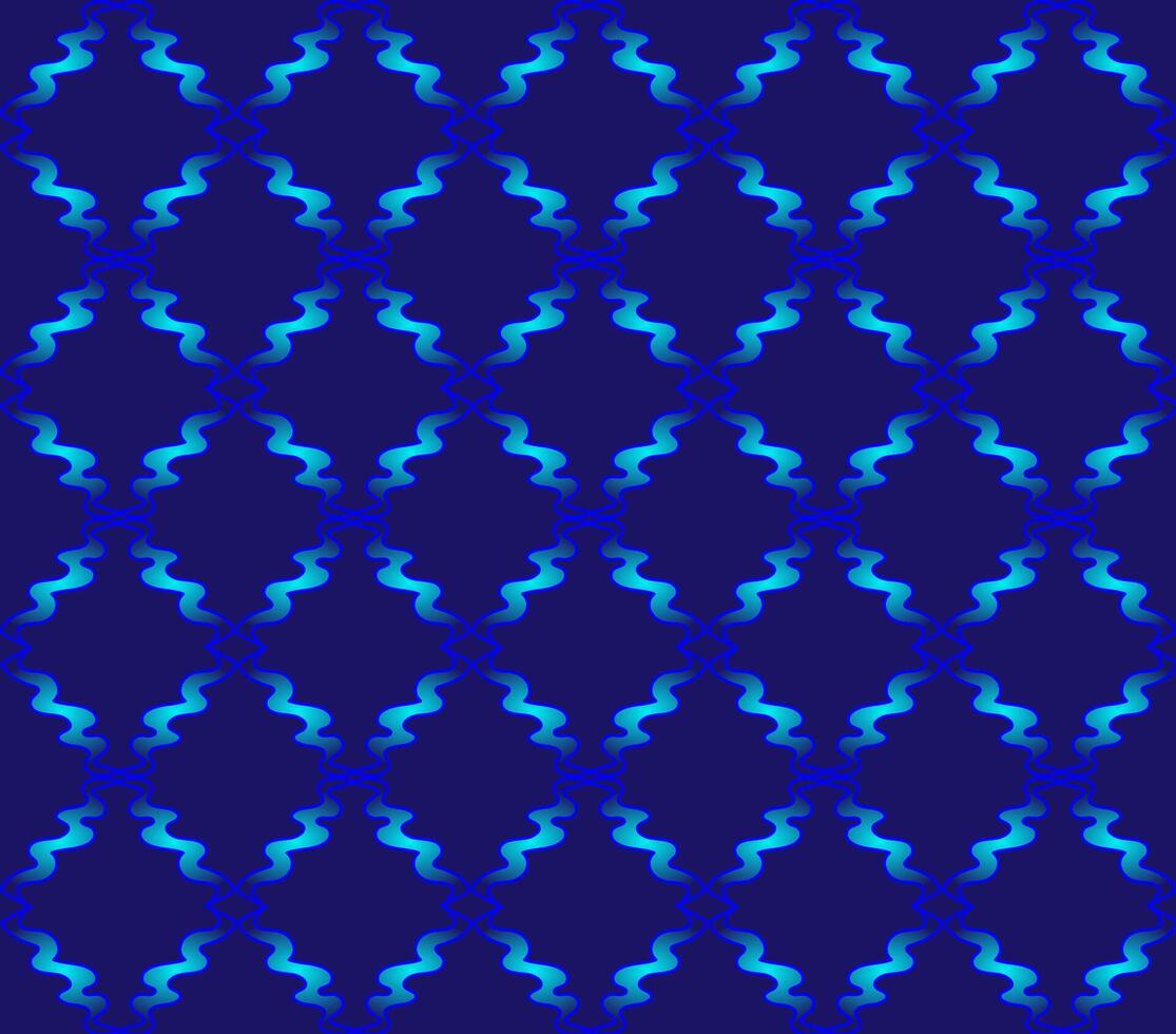 Abstract seamless pattern on a blue background suitable for fabric or wallpaper vector