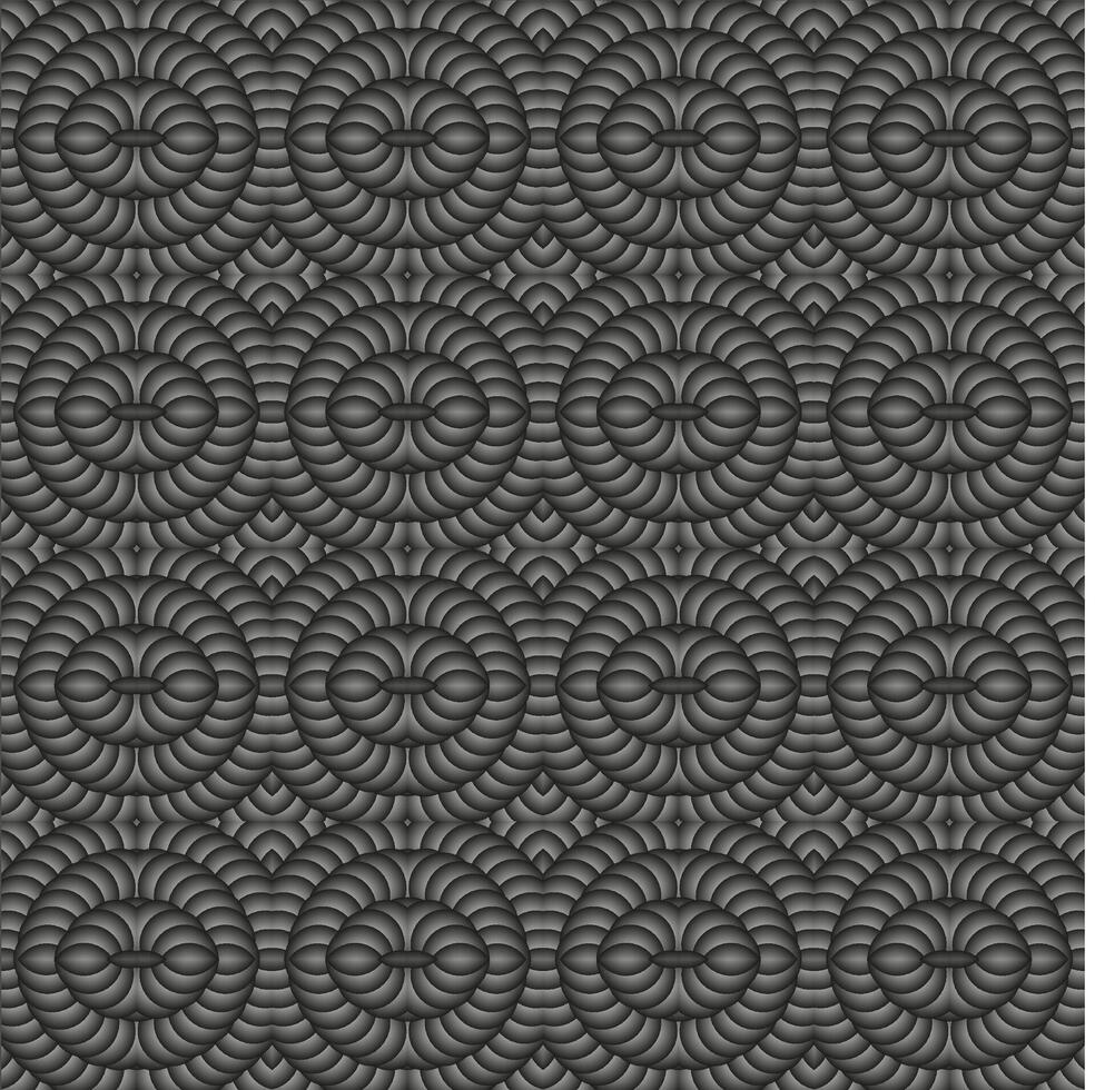 Gray monochrome background decorated with abstract fantasy pattern vector