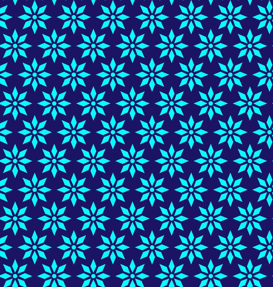Seamless texture in the form of a floral abstract monochromatic pattern on a blue background vector