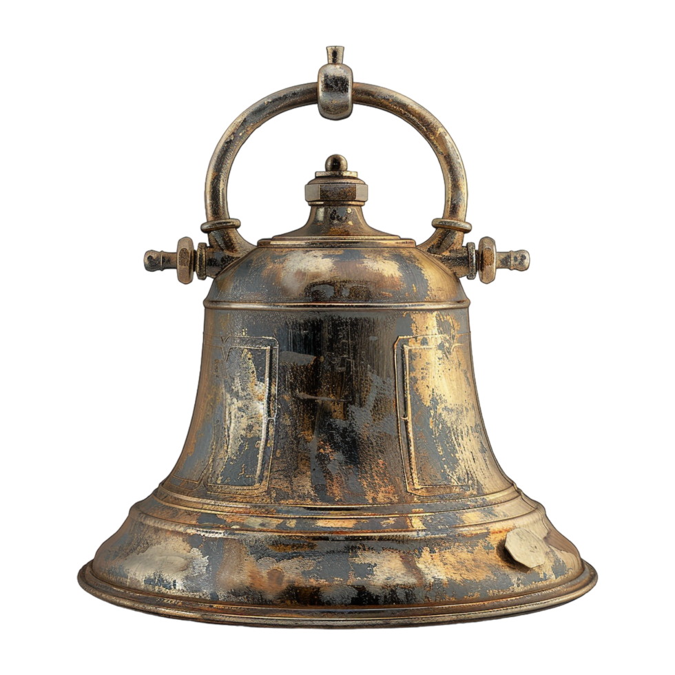 AI generated Old Traditional Bell on Transparent background - Ai Generated png