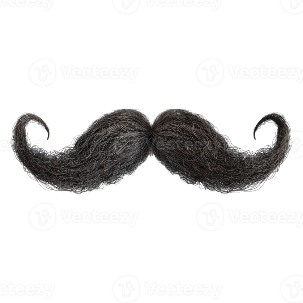 AI generated Moustache on Transparent background - Ai Generated png