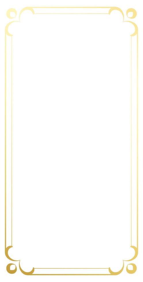 decorative border Rich gold wedding card vector