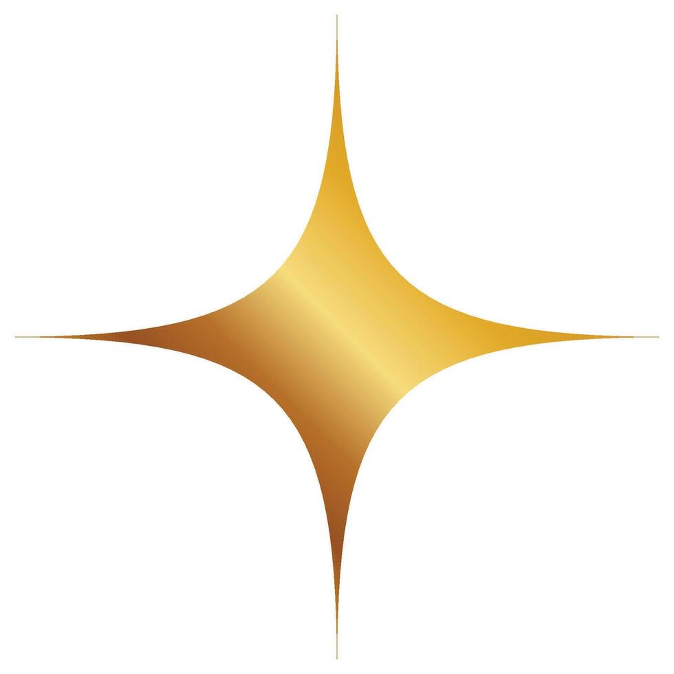 Golden star graphic element. Clean and bright for decorating wallpaper. vector