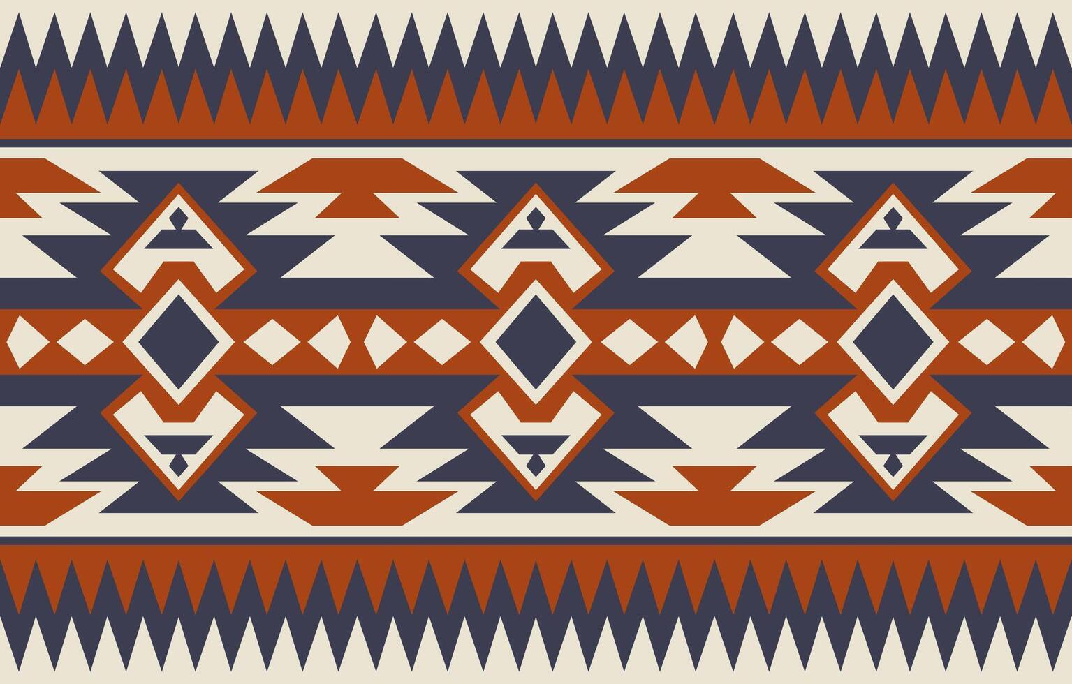 Aztec, Navajo geometric seamless pattern. Native American Southwest print. Ethnic design wallpaper, fabric, cover, textile, rug, blanket. vector