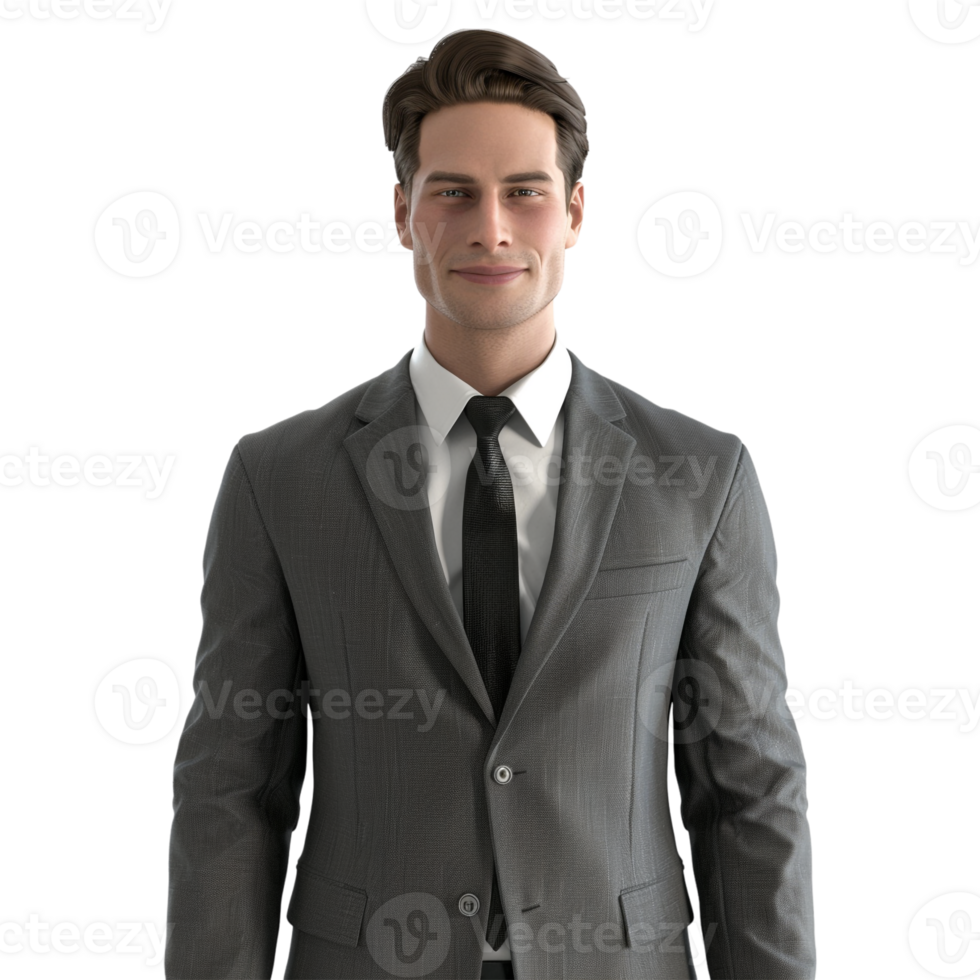 AI generated Businessman Standing on Transparent background - Ai Generated png