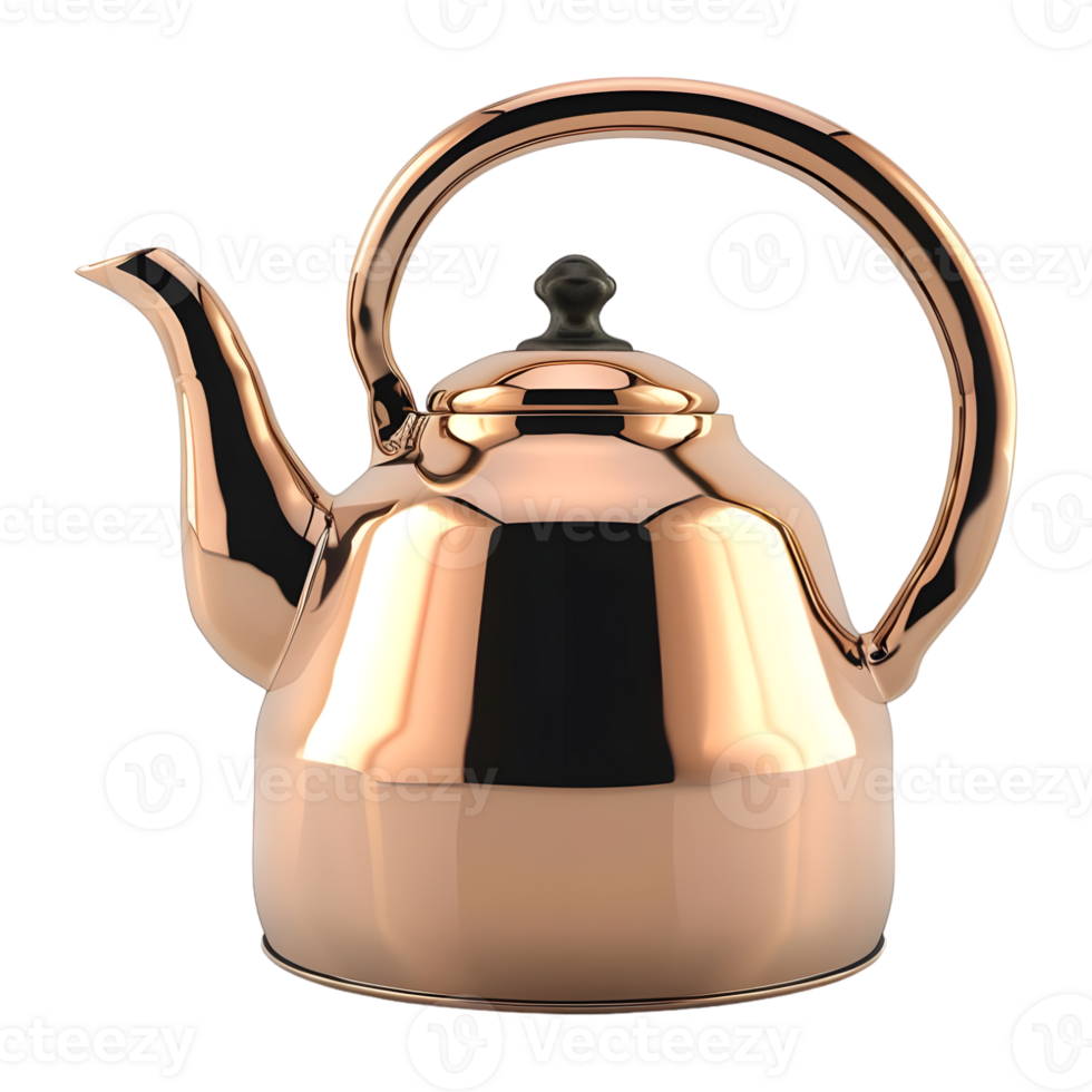AI generated 3D Rendering of a Teapot on Transparent Background - Ai Generated png