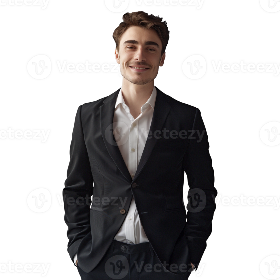 AI generated Businessman Standing on Transparent background - Ai Generated png