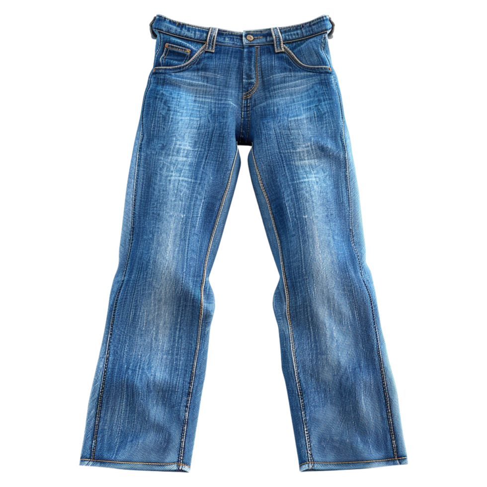 ai gerado azul jeans em transparente fundo - ai gerado png