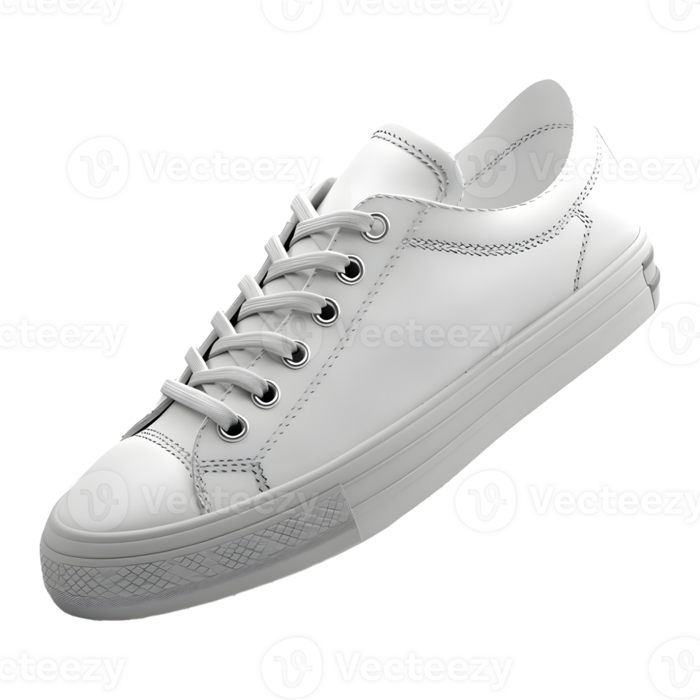 AI generated White Fashion Shoes on Transparent background - Ai Generated png