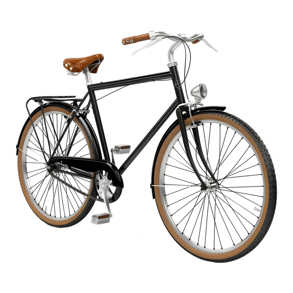 AI generated Vintage Bicycle on Transparent background - Ai Generated png