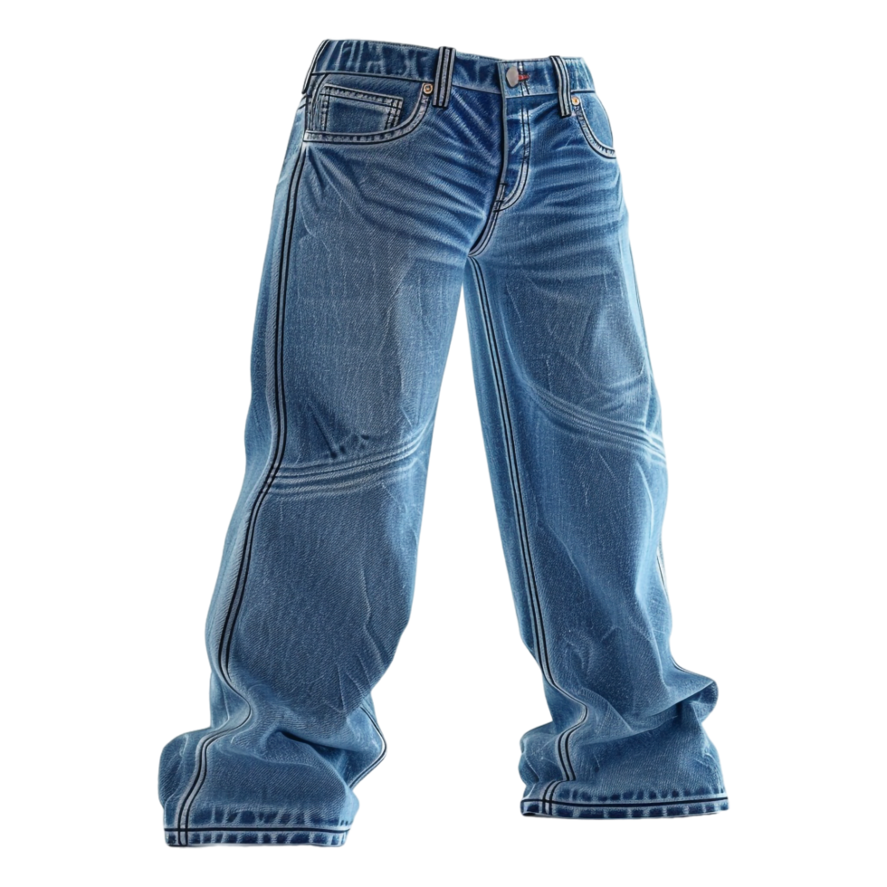 AI generated Blue Jeans on Transparent background - Ai Generated png