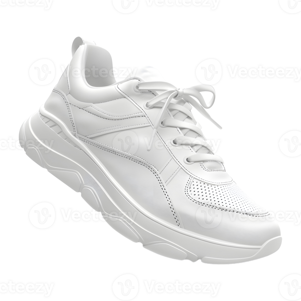 AI generated White Fashion Shoes on Transparent background - Ai Generated png