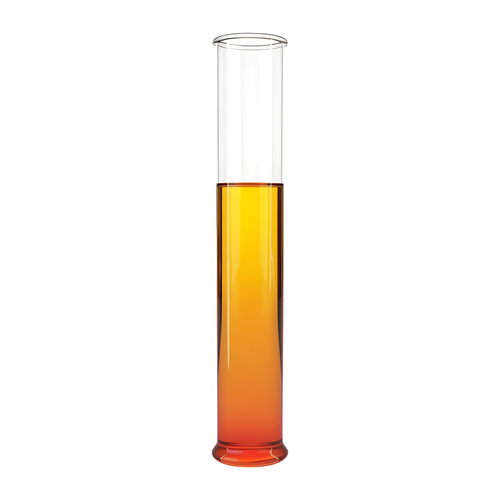 AI generated 3D Rendering of a Test Tube of a Chemistry Lab on Transparent Background - Ai Generated png