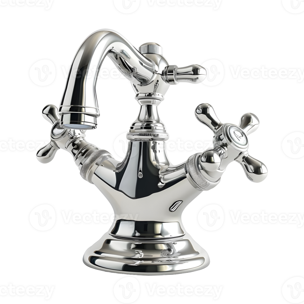 AI generated 3D Rendering of a Modern Water Tap on Transparent Background - Ai Generated png