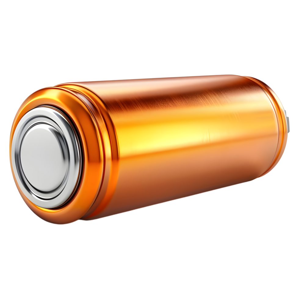 AI generated 3D Rendering of a Battery Cell on Transparent Background - Ai Generated png