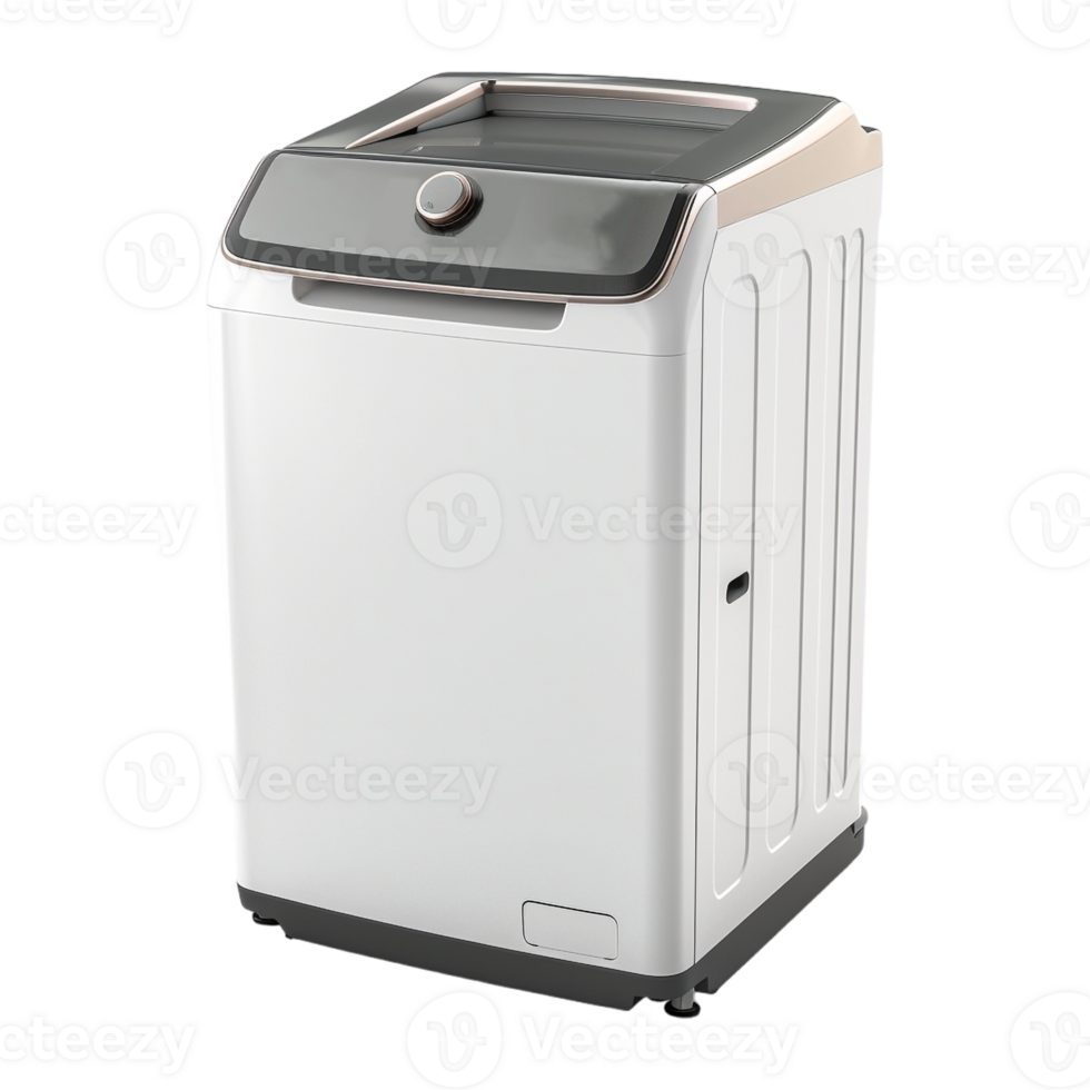 AI generated 3D Rendering of a Washing Machine on Transparent Background - Ai Generated png