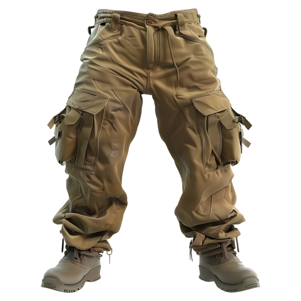 AI generated 3D Rendering of a Casual Man Trouser on Transparent Background - Ai Generated png