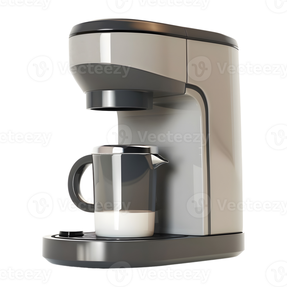 AI generated 3D Rendering of a Coffee Making Machine on Transparent Background - Ai Generated png