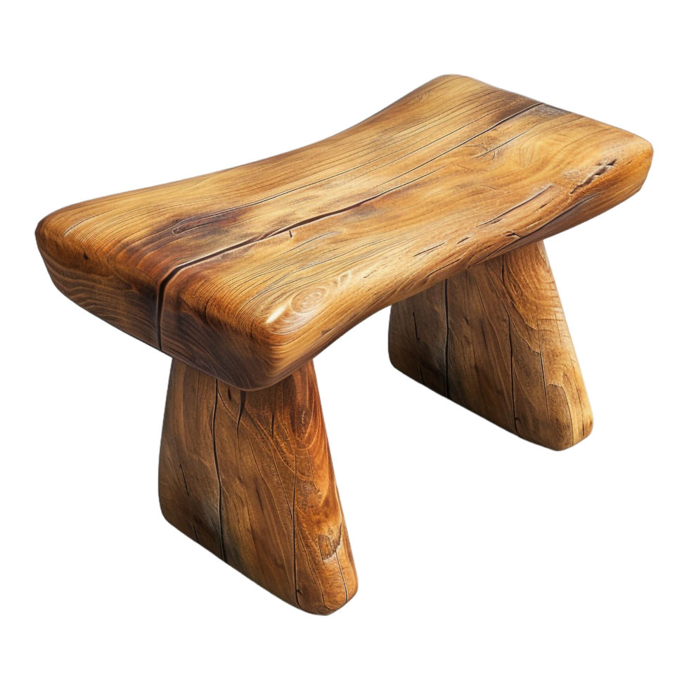 AI generated 3D Rendering of a Wooden Bench on Transparent Background - Ai Generated png