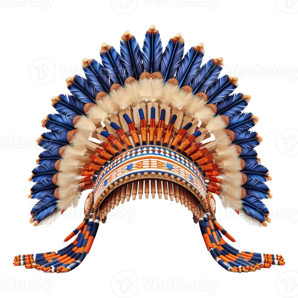 ai generado 3d representación de un indio tradicional sombrero en transparente antecedentes - ai generado png