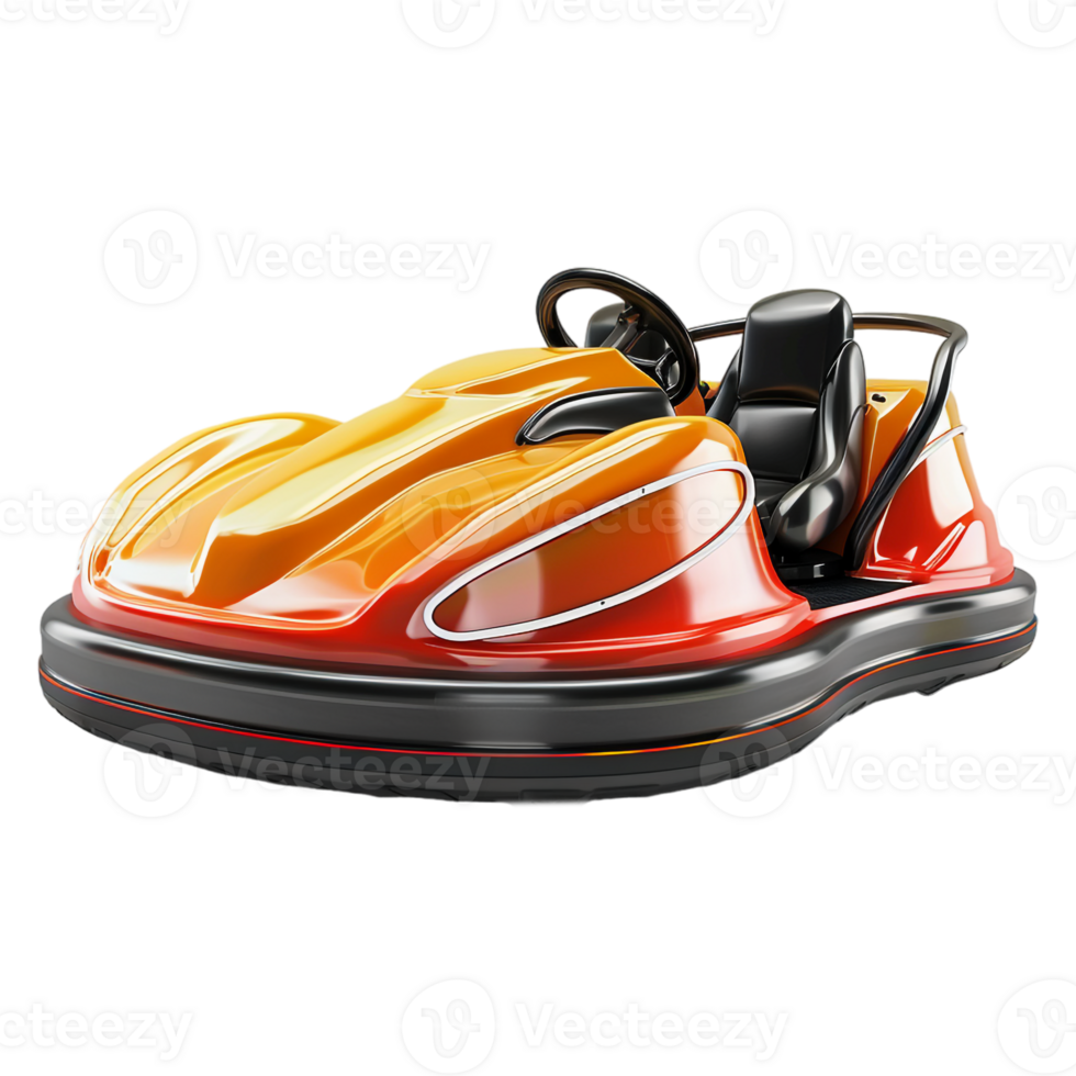 AI generated 3D Rendering of a Bumper Car on Transparent Background - Ai Generated png