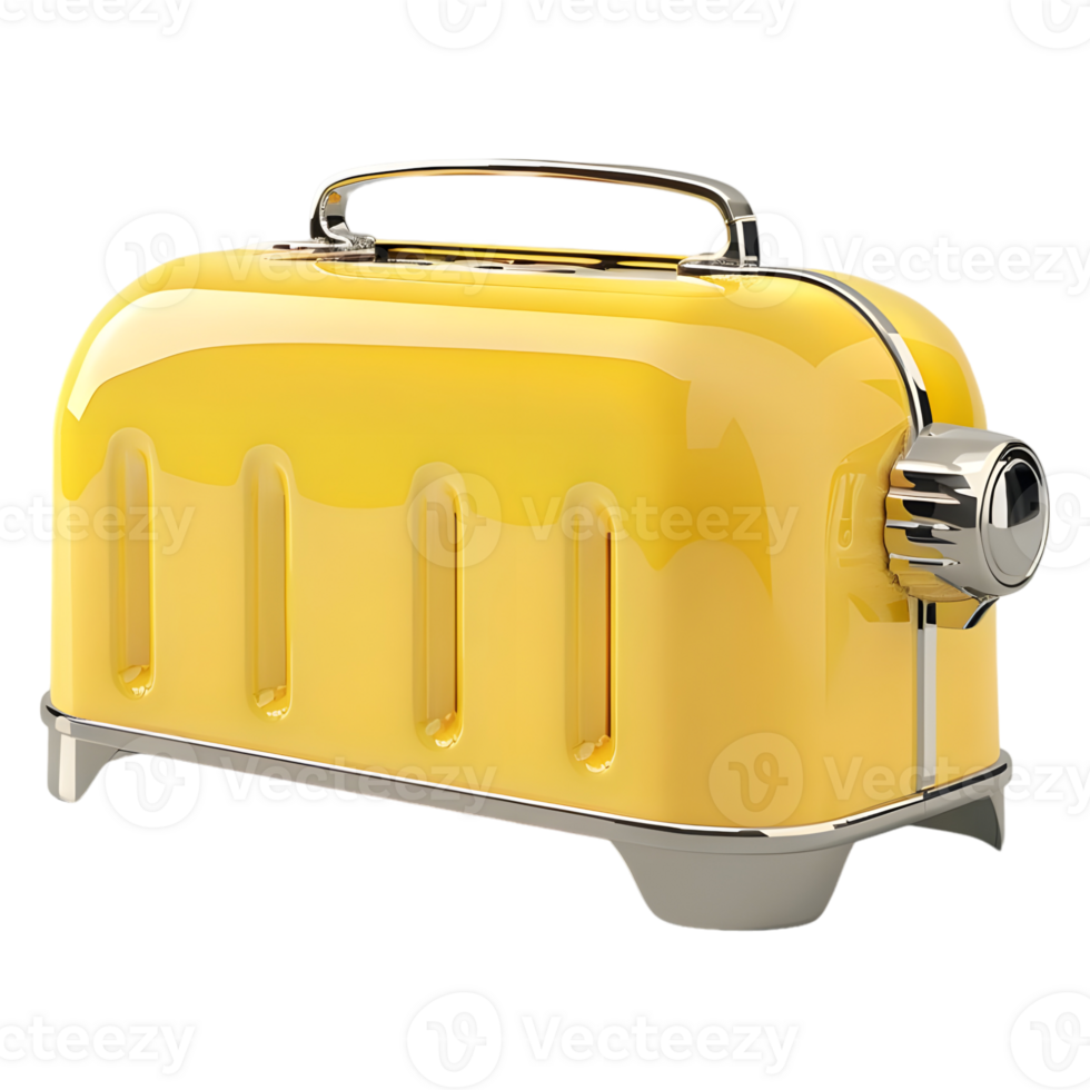 AI generated 3D Rendering of a Bread Toaster on Transparent Background - Ai Generated png