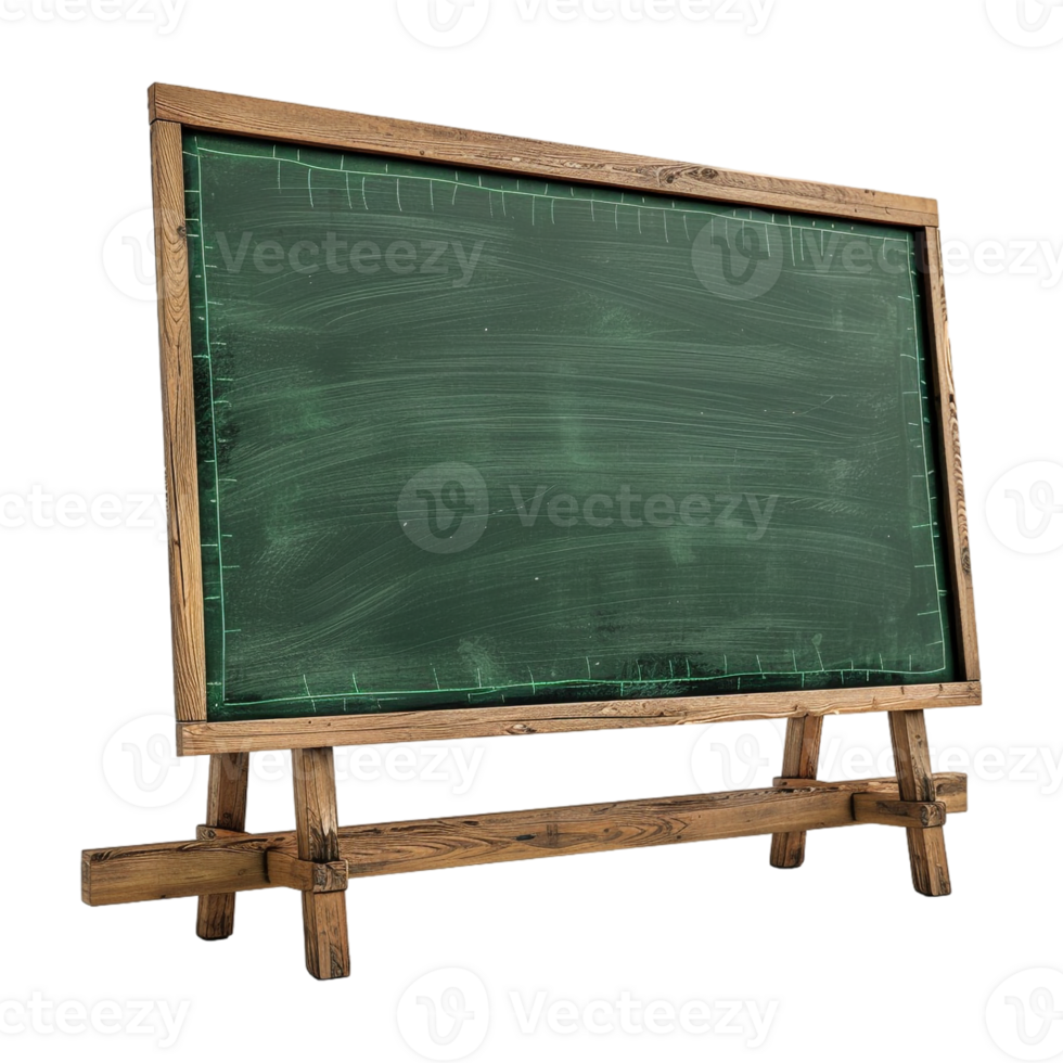 AI generated 3D Rendering of a Green School Board on Transparent Background - Ai Generated png