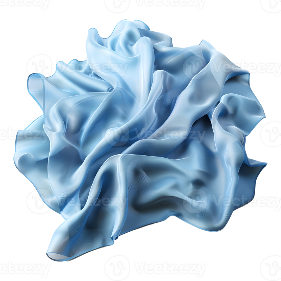 AI generated 3D Rendering of a Silk Cloth on Transparent Background - Ai Generated png