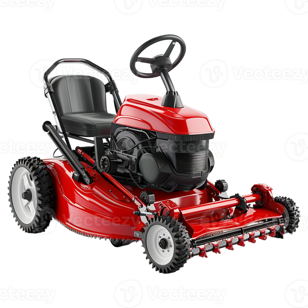 AI generated 3D Rendering of a Grass Chopper or Cutter Machine on Transparent Background - Ai Generated png
