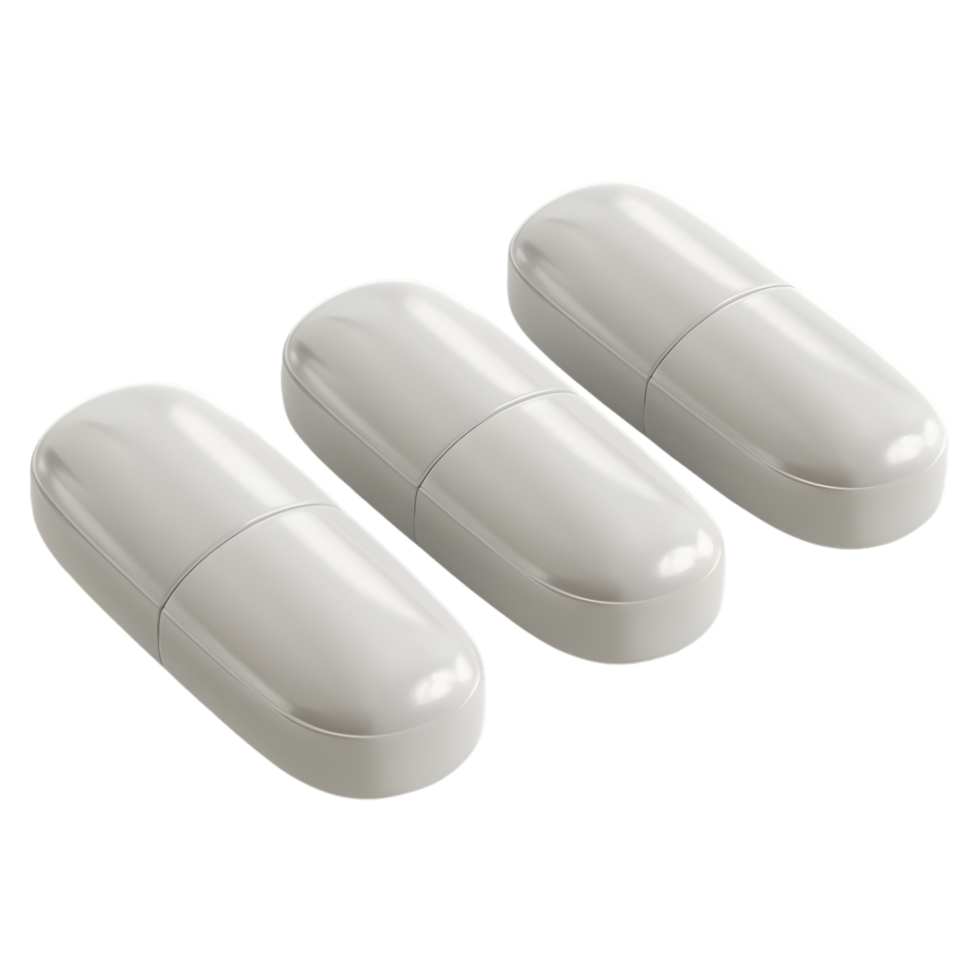 AI generated 3D Rendering of a Medicine Tablets or Pills on Transparent Background - Ai Generated png