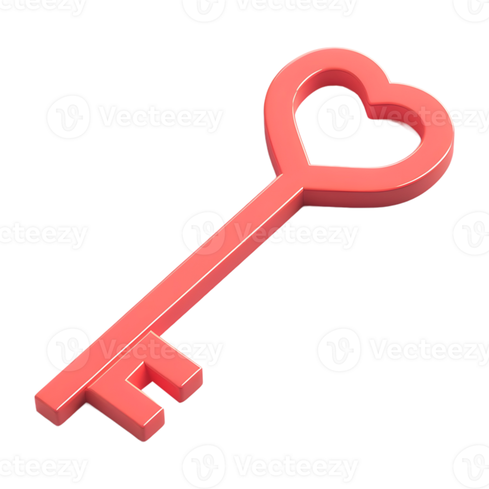 AI generated 3D Rendering of a House or Home Key on Transparent Background - Ai Generated png