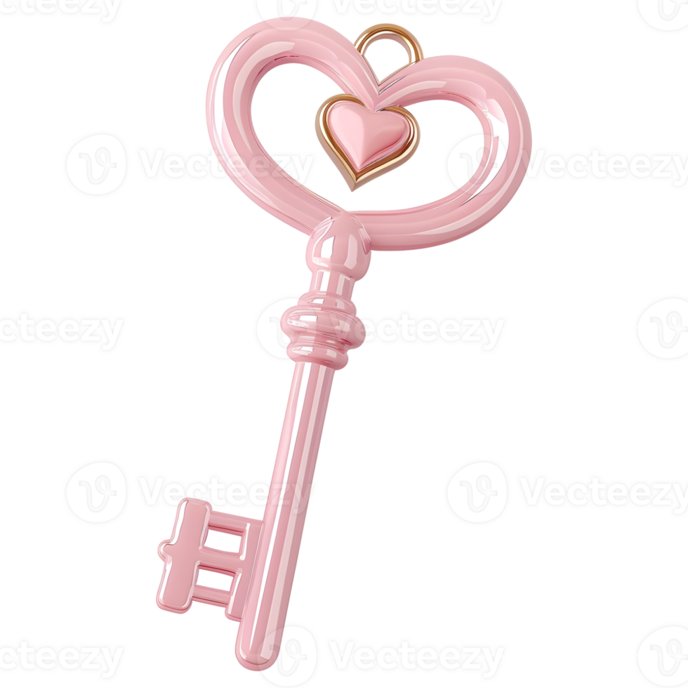 AI generated 3D Rendering of a House or Home Key on Transparent Background - Ai Generated png