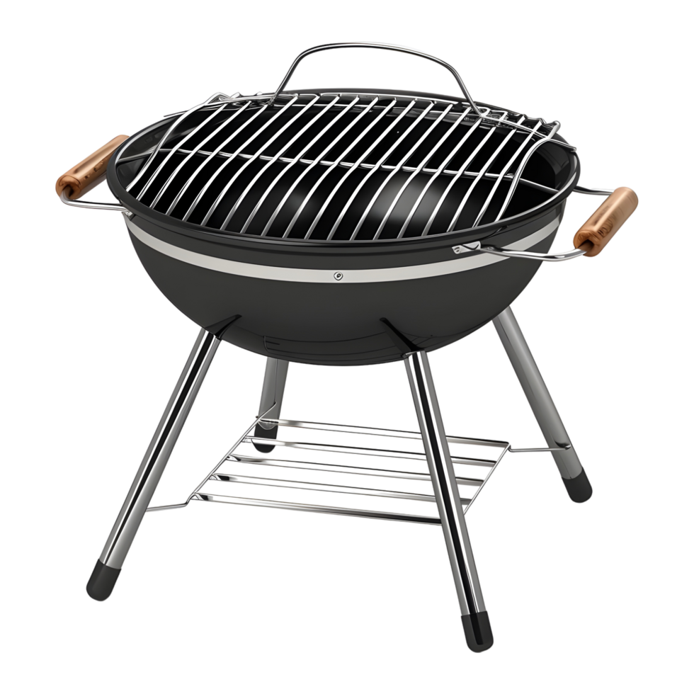 AI generated 3D Rendering of a Barbecue Grill on Transparent Background - Ai Generated png