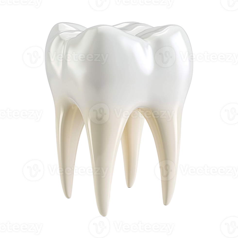 AI generated 3D Rendering of a Dental Human Teeth on Transparent Background - Ai Generated png