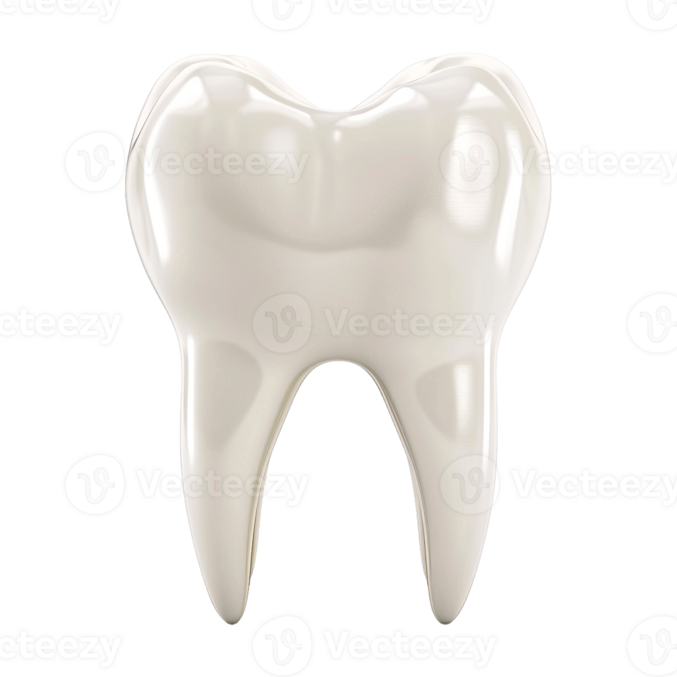 AI generated 3D Rendering of a Dental Human Teeth on Transparent Background - Ai Generated png