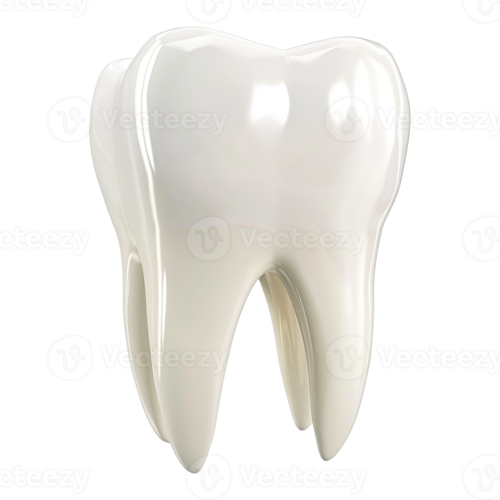 AI generated 3D Rendering of a Dental Human Teeth on Transparent Background - Ai Generated png