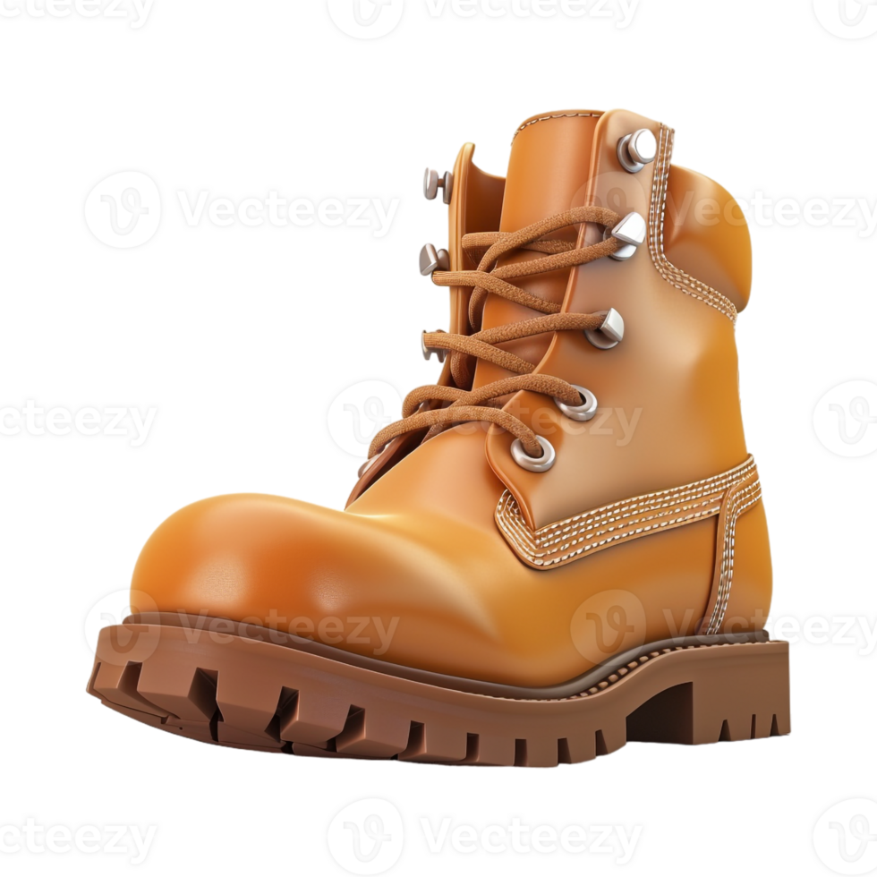 AI generated 3D Rendering of a Leather Hard Shoes on Transparent Background - Ai Generated png