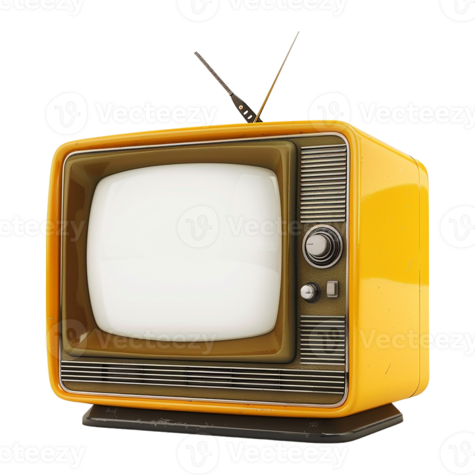AI generated 3D Rendering of a Vintage Television on Transparent Background - Ai Generated png