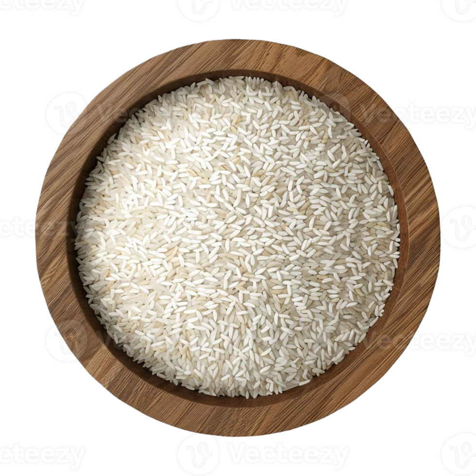 AI generated 3D Rendering of a Rice in a Bowl on Transparent Background - Ai Generated png