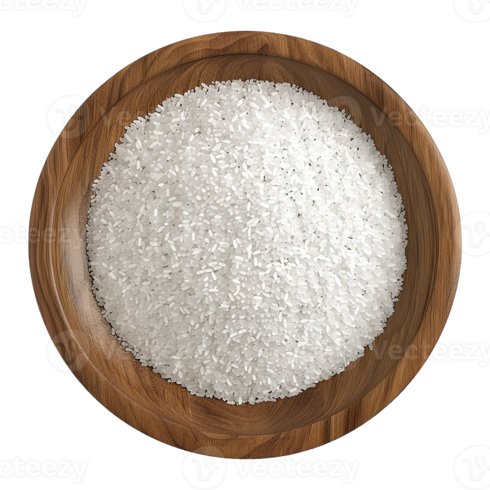 AI generated 3D Rendering of a Rice in a Bowl on Transparent Background - Ai Generated png