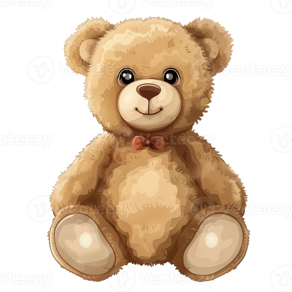 AI generated Sticker of a Teddy Bear On a Transparent Background - Ai Generated png