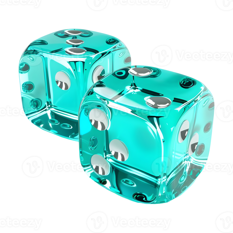 AI generated 3D Rendering of a Ludo Dice on Transparent Background - Ai Generated png