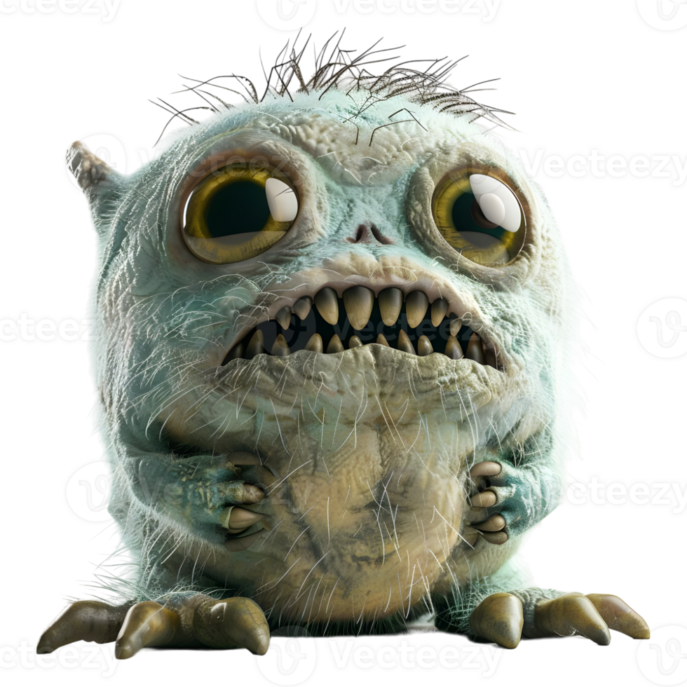 AI generated 3D Rendering of a Horror Cartoon Character on Transparent Background - Ai Generated png
